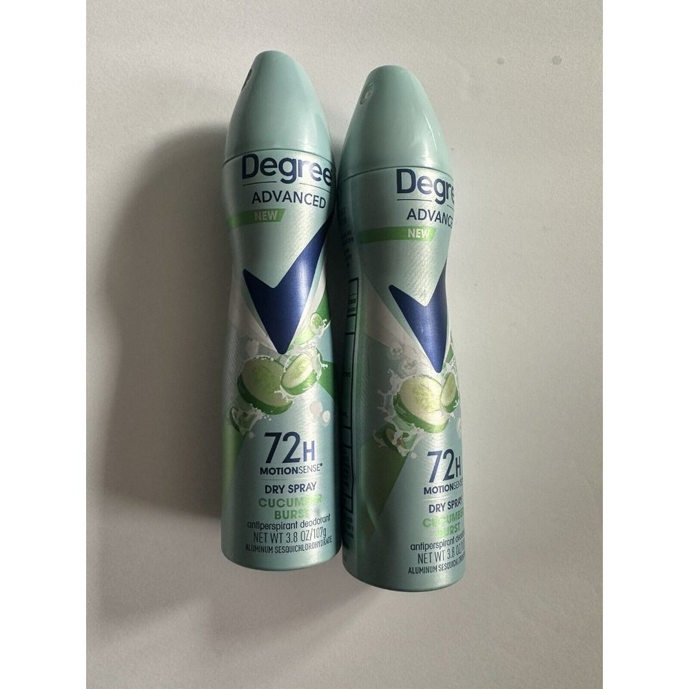 2 Degree Advanced MotionSense Dry Spray Cucumber Burst 72hr 3.8oz